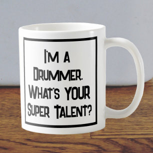 Drummer Toppen Talent. Kaffe Mugg