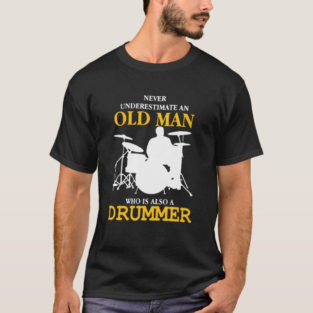 Drummer Tshirt 1 T Shirt (Framsida)