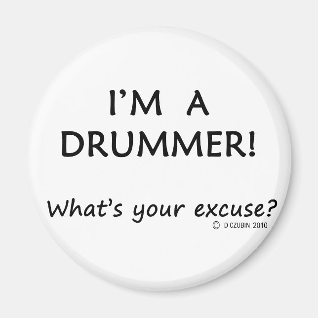 Drummer Ursäkta Magnet (Framsidan)