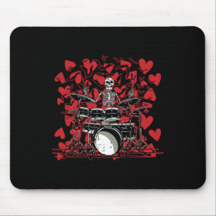 Drummer Valentines day Rock N Roll Drum Music Kärl Musmatta