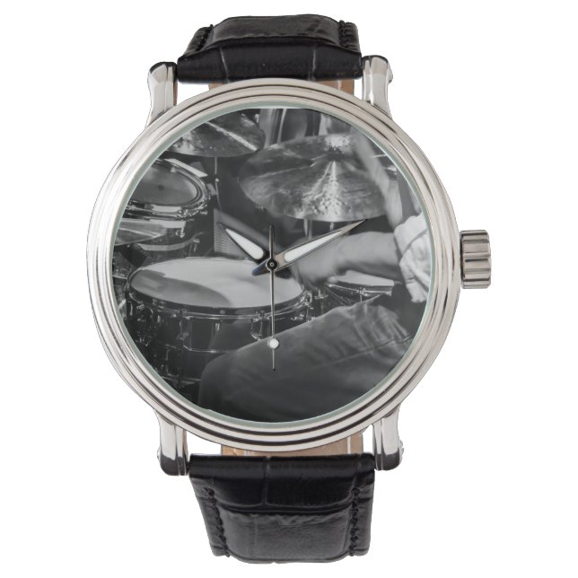 Drummer vid arbetstid armbandsur (Framsida)