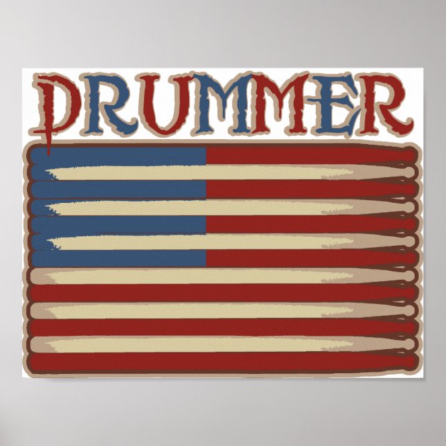 Drummer-Vintage Poster (Framsidan)