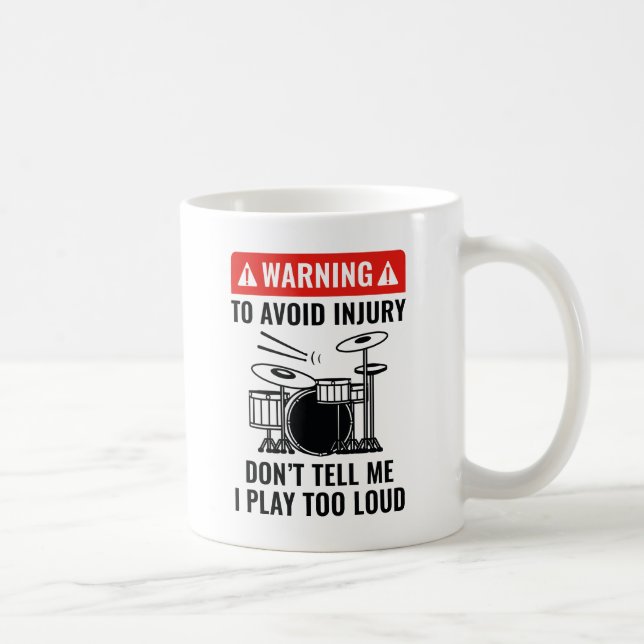 Drummer Warning Kaffemugg (Höger)