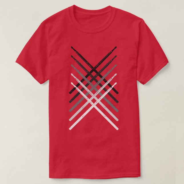 Drummers Drum Sticks Percussion Gift For Musician  T Shirt (Design framsida)