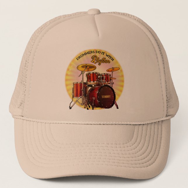 Drummers gör det med anpassadet Hat Keps (Framsida)