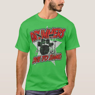 Drummers Kärlek to Bang Percussion Music T Shirt