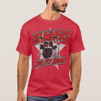 Drummers Kärlek to Bang Percussion Music T Shirt