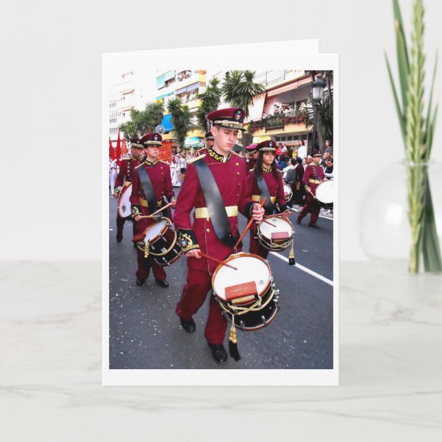 Drummers på Handflatan Söndag, Marbella Helgkort (Framsida)