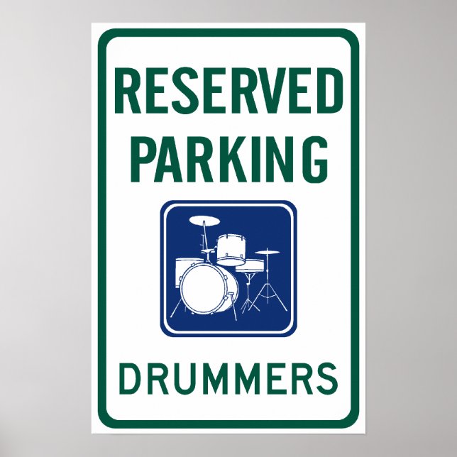 Drummers Parking Poster (Framsidan)
