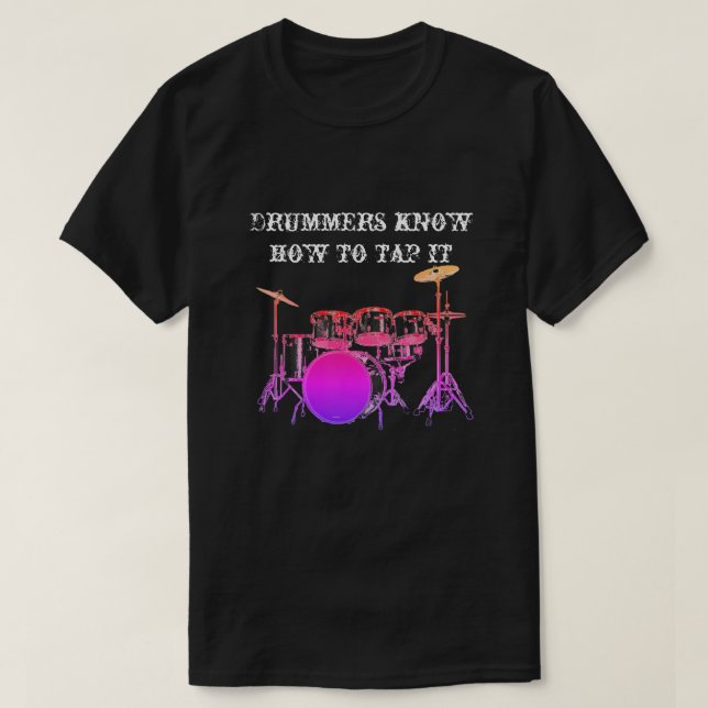 Drummers roliga t shirt (Design framsida)