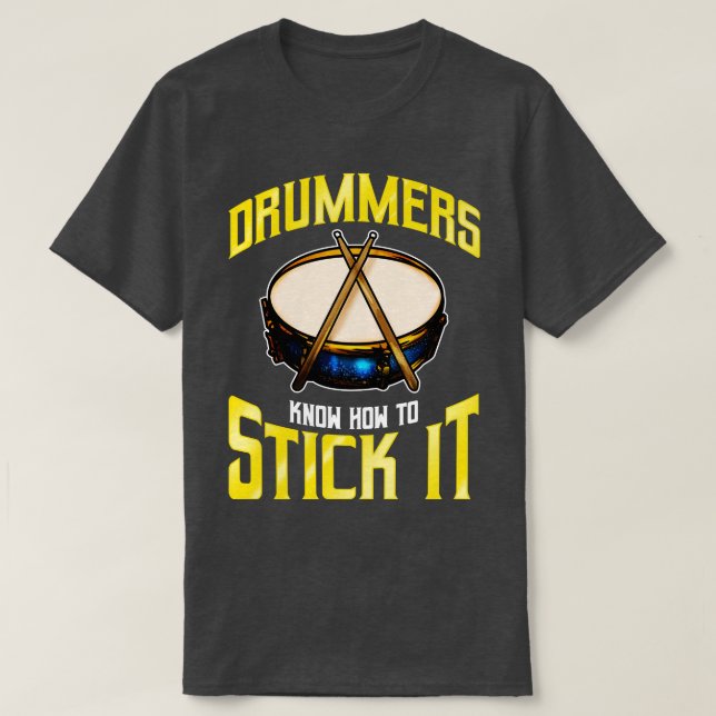 Drummers vet hur man håller det nere vid diskussio t shirt (Design framsida)