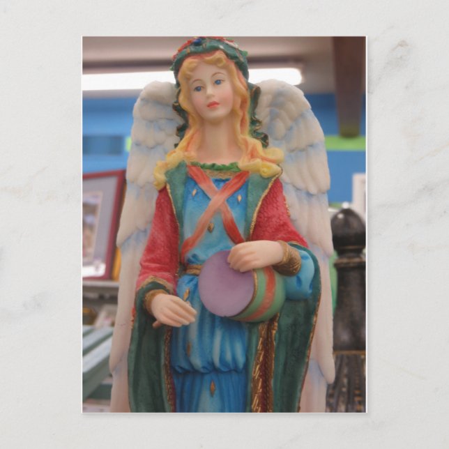 Drumming Angel Vykort (Framsida)