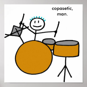 Drumming Boy Poster