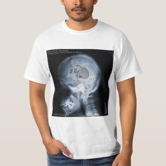 Drumming på minnen - att spela upp drummen t shirt (Framsida)