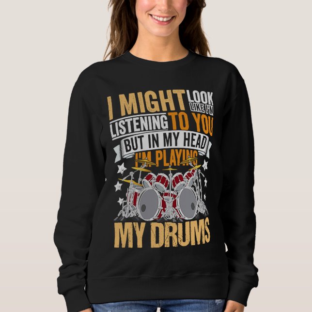 Drumming Player Apparel Drummer Quote Drumset for T Shirt (Framsida)
