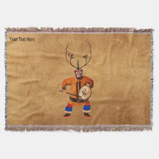 Drumming Shaman Filt (Framsidan)