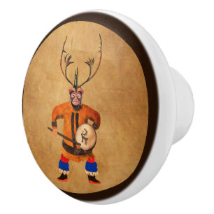 Drumming Shaman Knopp