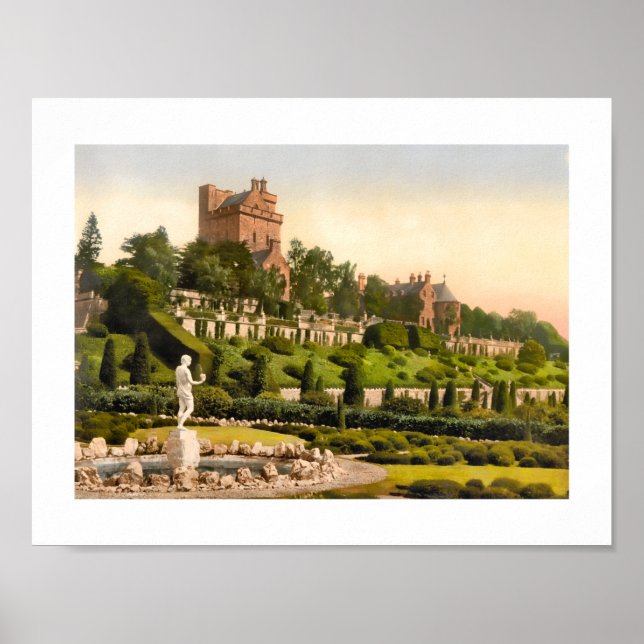 Drummond Castle, Perthshire Scotland Poster (Framsidan)