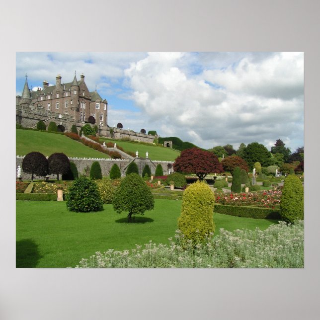 Drummond castle Scotland Poster (Framsidan)