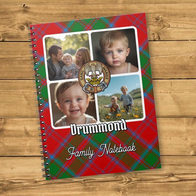 Drummond Familj Foto Collage Anteckningsbok (Skapare uppladdad)
