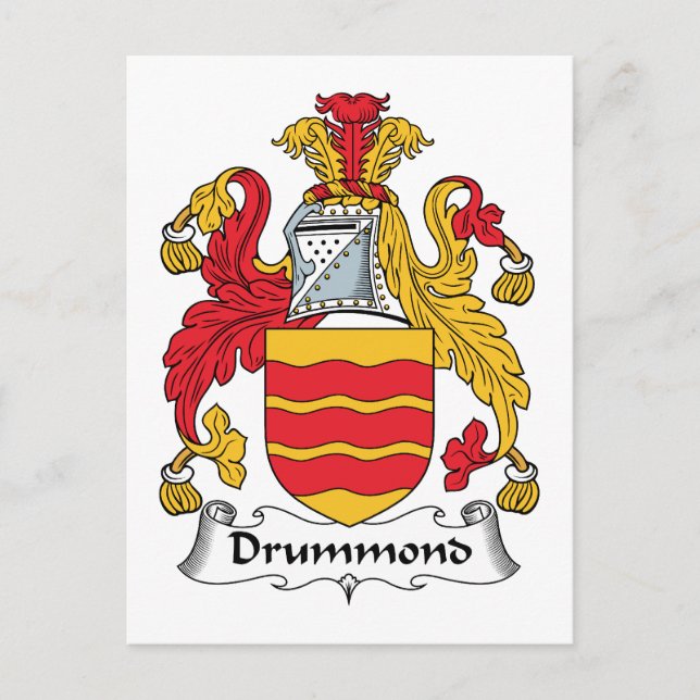 Drummond Family Crest Vykort (Framsida)