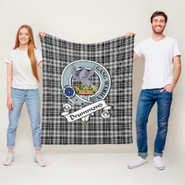 Drummond Grått Klan Badge Tartan Play Fleecefilt