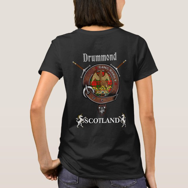 Drummond Klan Badge w/Swords T Shirt (Baksida)