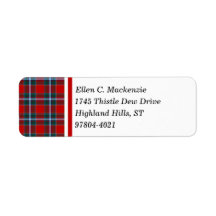 Drummond Klan Bright Red and Himlar Blue Tartan