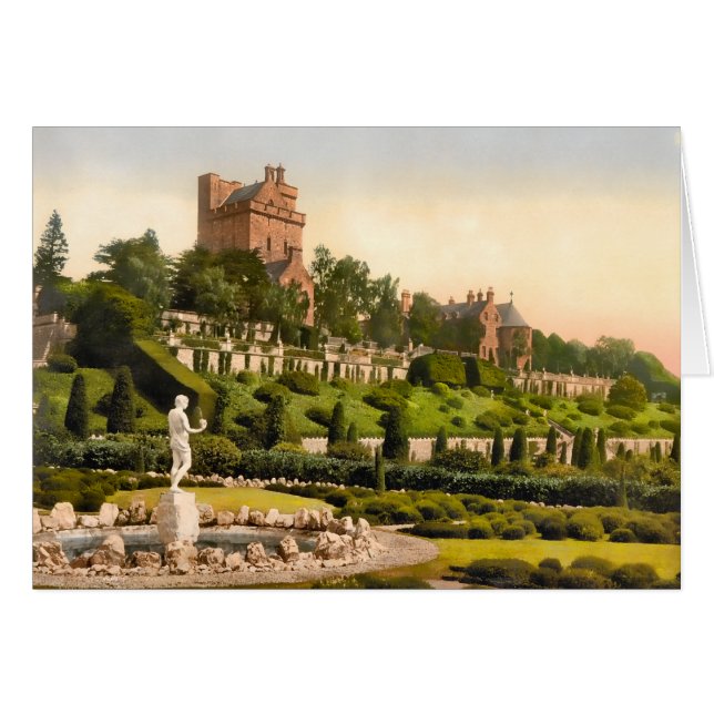 Drummond slott Perthshire Skottland OBS Kort (Framsidan Horizontal)