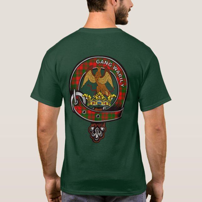 Drummond Tartan Klan Badge T Shirt (Baksida)