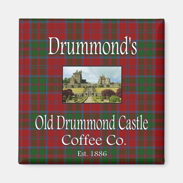 Drummonds gamle Drummond Castle Coffee Co. Magnet (Framsidan)