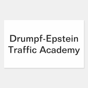 Drumpf-Epstein Trafficking Hankamer Artjunkhaus Rektangulärt Klistermärke