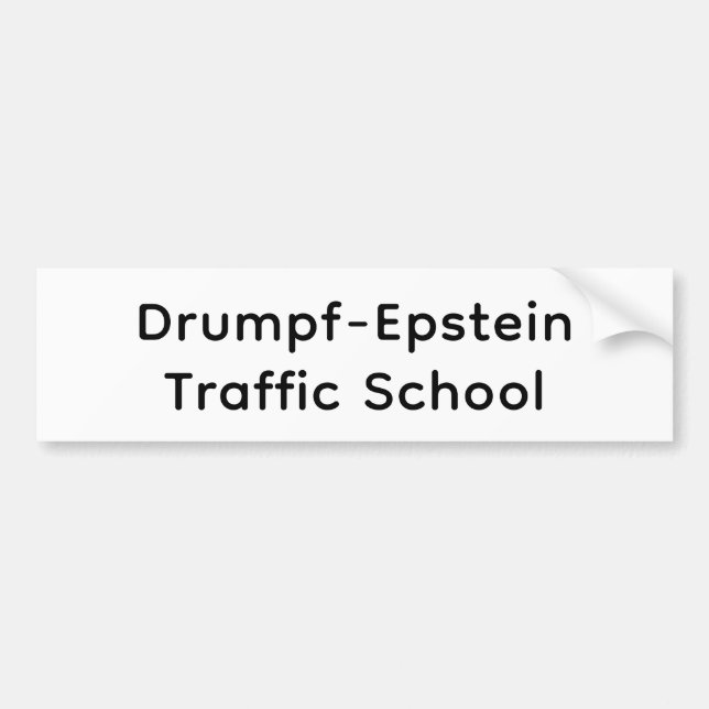 Drumpf-Epstein Trafikskola Hankamer Artjunkhaus Bildekal (Framsidan)