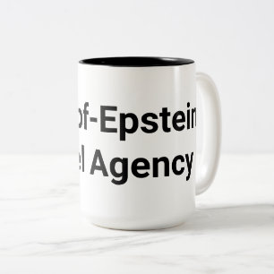 Drumpf-Epstein Travel Agency Hankamer Artjunkhaus Två-Tonad Mugg