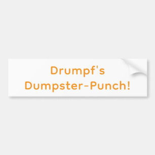 Drumpfs sopträff! Hankamer Artjunkhaus Yum! Bildekal