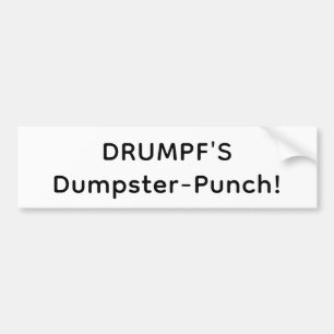 Drumpfs sopträff! Hankamer Artjunkhaus Yum! Bildekal