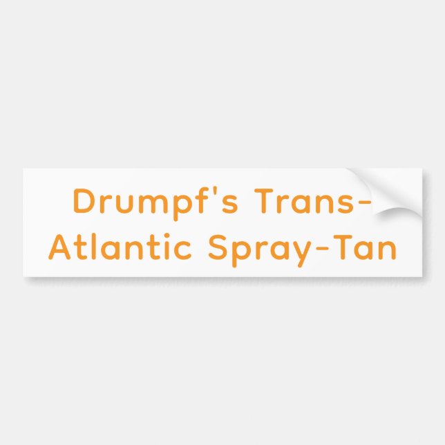 Drumpfs transsprutbränna Hankamer Artjunkhaus kons Bildekal (Framsidan)