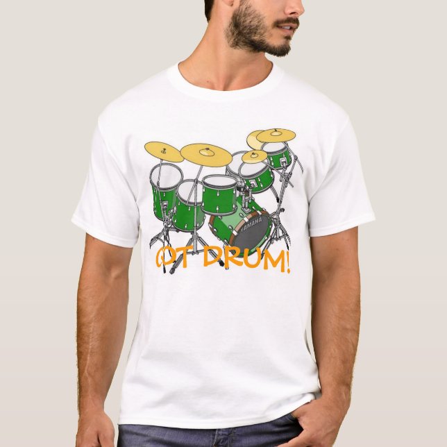 drums2 HAR TRUMMAR! T Shirt (Framsida)