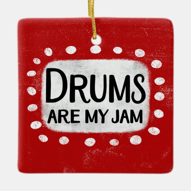 Drums är min Sylt-prydnad Julgransprydnad Keramik (Framsida)