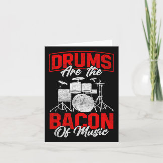 Drums är musikens kopia Bbq Kött Drumming Kort