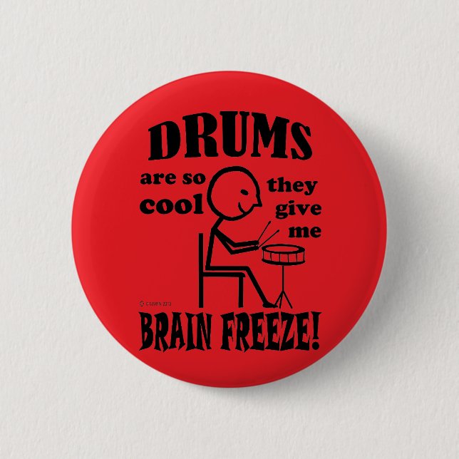 Drums, Brain Freeze Knapp (Framsida)