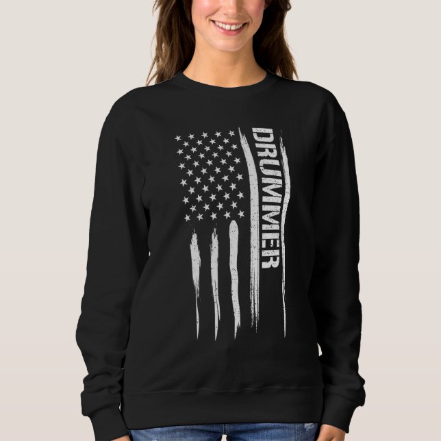 Drums Drummer - American Flag Sayings_1 T Shirt (Framsida)