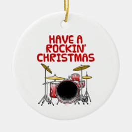 Drums Drummer Musician jul Ornament