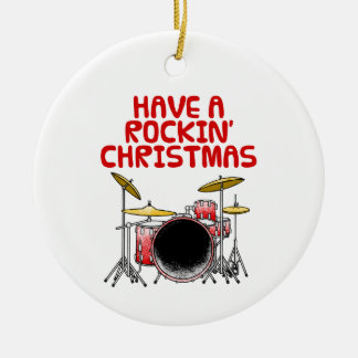 Drums Drummer Musician jul Ornament