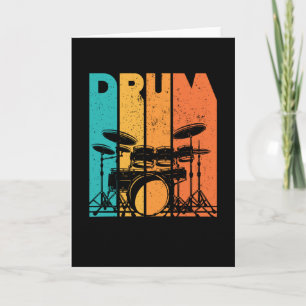 Drums Drumming Älskare Drummer Gift Kort