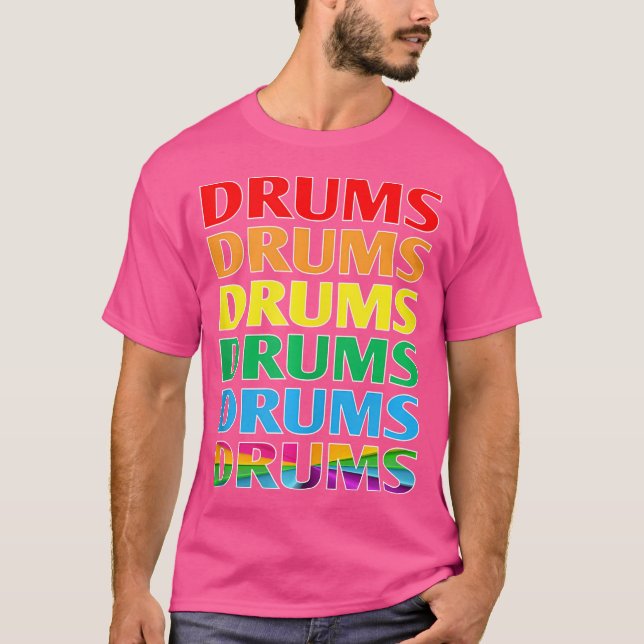 Drums Drums T Shirt (Framsida)