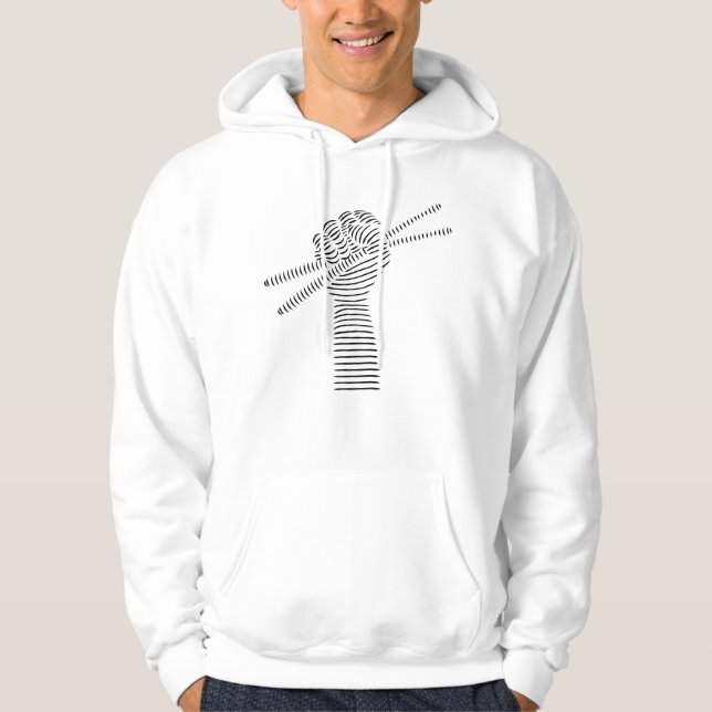Drums Drumsticks Drummer Hoodie (Framsida)