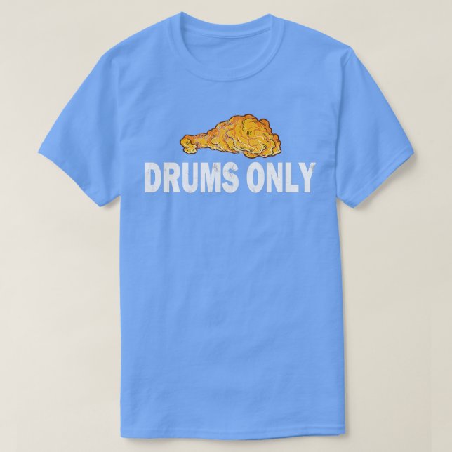 Drums Endast kycklingar i Vinge  T Shirt (Design framsida)