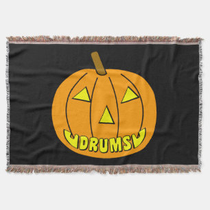 Drums Halloween Pumpkin Filt
