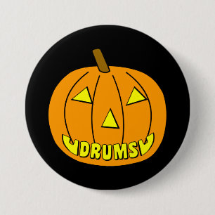 Drums Halloween Pumpkin Knapp